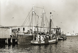 old photo of sail boat