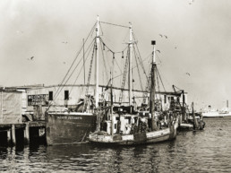 old photo of sail boat