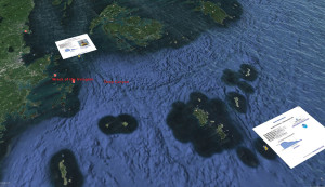 shot from Google Ocean showing Maine islands