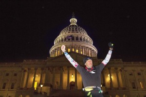 Gary Allen finished his run to Washington, DC. (Kevin Morris)