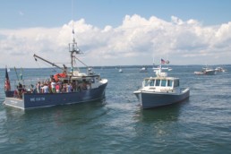 two lobster boats