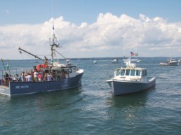two lobster boats