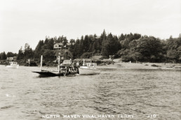 old photo of island ferry