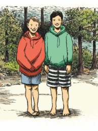illustration of two boys
