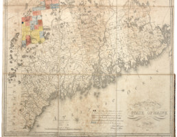 1822 map of the state of Maine